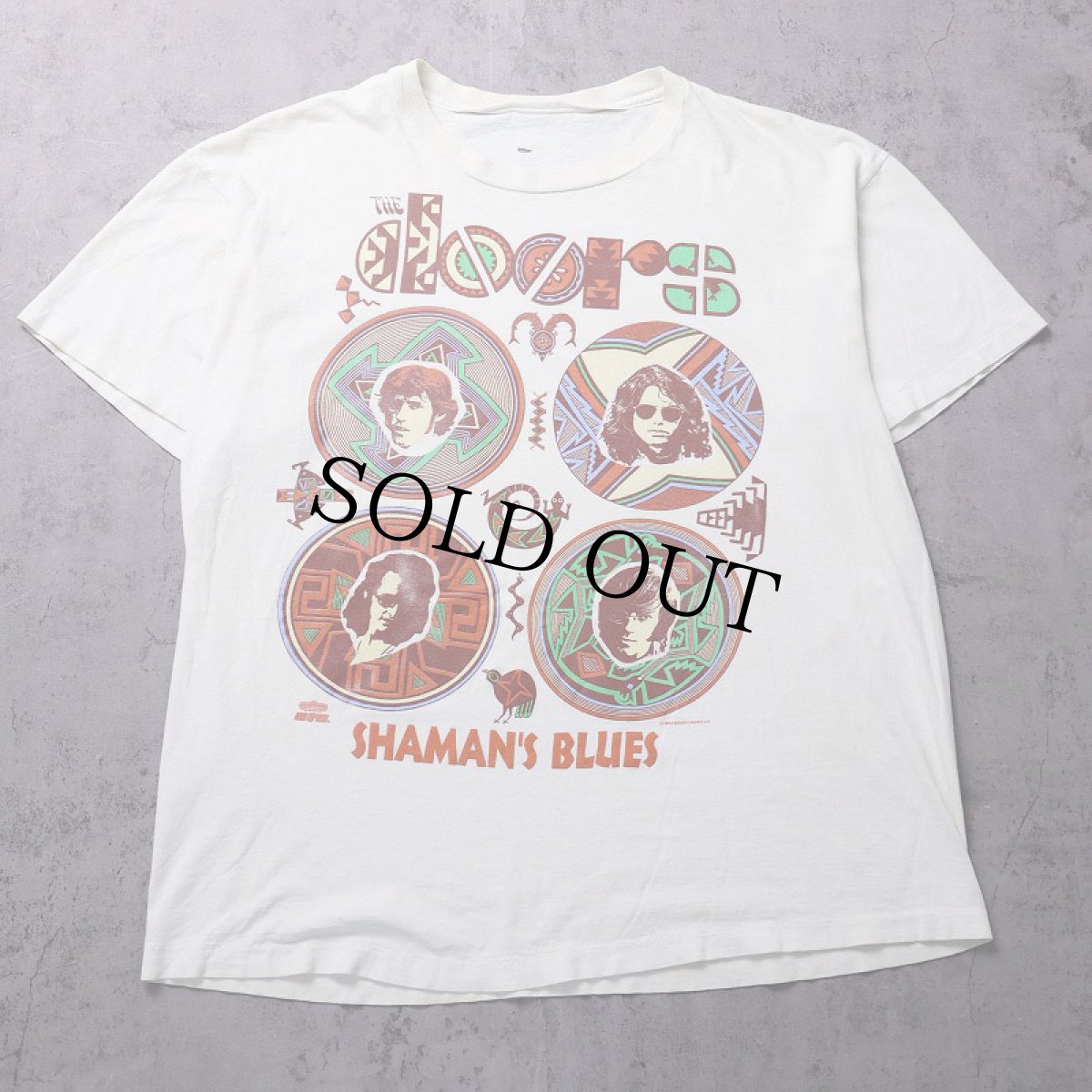 画像1: 90's The Doors "Shaman's Blues" ロックバンドプリントTシャツ (1)