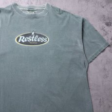 画像1: 90's Restless Records レコードレーベルプリントTシャツ  (1)