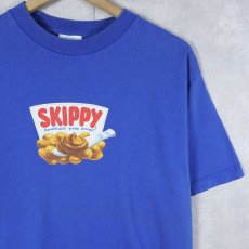 画像1: 90's SKIPPY USA製 ピーナッツバターブランド ロゴプリントTシャツ XL (1)