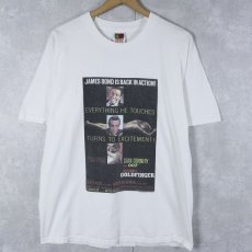 画像1: 90's〜 007 "GOLD FINGER " スパイ映画プリントTシャツ L (1)