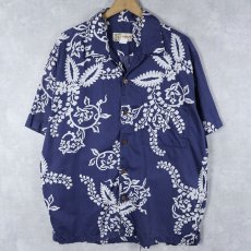 画像1: 2000's Patagonia Pataloha 総柄コットンハワイアンシャツ M (1)