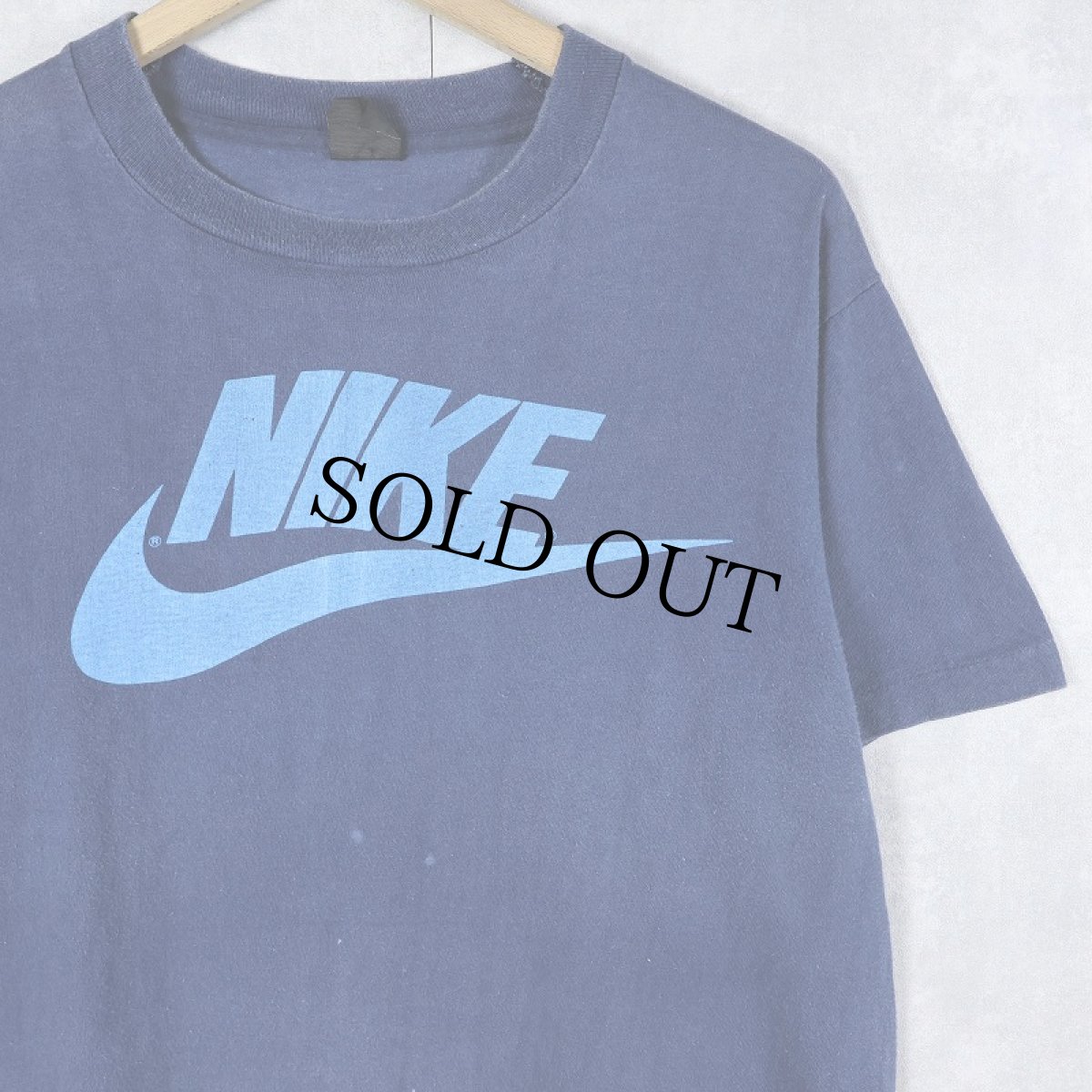 画像1: 70〜80's NIKE 社外タグ ロゴプリントTシャツ L (1)