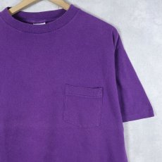 画像1: 90's 20/20 SPORT USA製 無地ポケットTシャツ L (1)