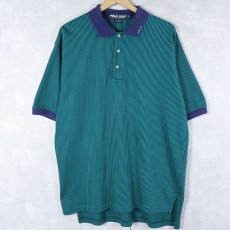 画像1: POLO GOLF Ralph Lauren ストライプ柄 ポロシャツ L (1)