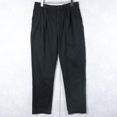 画像1: POLO Ralph Lauren "CLASSIC FIT" 2タック チノトラウザーズ BLACK W32 (1)