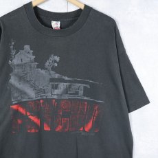 画像1: 90's PSYCHO USA製 サイコスリラー映画 プリントTシャツ BLACK XL (1)