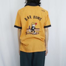 画像4: 60〜70's LEE'S CUSTOM TAILOR "BAR BUMS" 刺繍 ボーリングシャツ  (4)