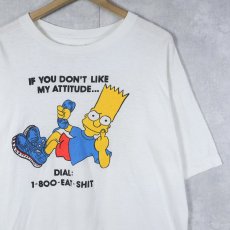 画像1: 90's ブート SIMPSONS キャラクタープリントTシャツ XL (1)
