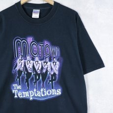 画像1: The Temptations ソウル・コーラス・グループ プリントTシャツ BLACK L (1)