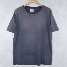 画像2: 90's USA製 "REAL MEN wear BLACK" プリントTシャツ (2)