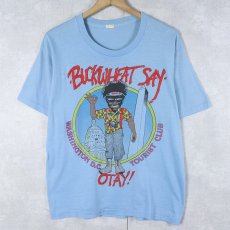 画像1: 80's USA製 "BUCKWHEAT SAY OTAY!" イラストプリントTシャツ L (1)