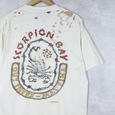 画像1: 90's SCORPION BAY USA製 サーフブランド ロゴプリントTシャツ M (1)