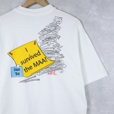 画像2: 90's SYNERGEN USA製 バイオテクノロジー企業 プリントTシャツ L (2)