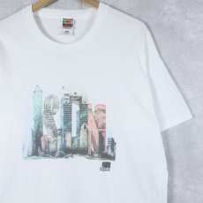 画像1: 90's 3Com USA製 ネットワーク機器メーカー プリントTシャツ L (1)
