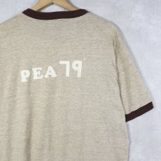 画像2: 70〜80's USA製 "POOL SHARK" サメプリントリンガーTシャツ L (2)