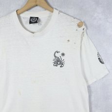 画像2: 90's SCORPION BAY USA製 サーフブランド ロゴプリントTシャツ M (2)