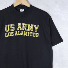 画像1: 80's USA製 "US ARMY LOS ALAMITOS" プリントTシャツ BLACK XL (1)