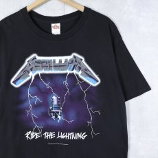 画像1: 2007 METALLICA "RIDE THE LIGHTING" ロックバンドアルバムTシャツ BLACK L (1)
