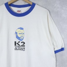 画像1: THE A-TEAM "K2" テレビドラマプリント リンガーTシャツ XL (1)