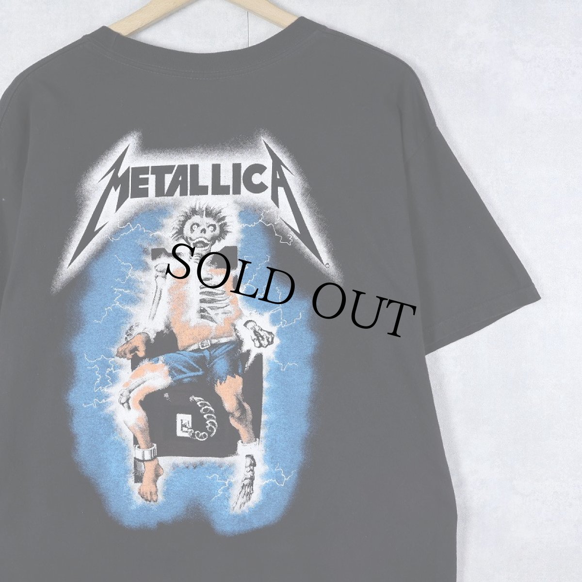 画像2: 2007 METALLICA "RIDE THE LIGHTING" ロックバンドアルバムTシャツ BLACK L (2)