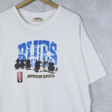 画像1: 90's Levi's USA製 "BLUES" プリントTシャツ L (1)