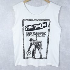 画像1: SORE THROAT "Death to Capitalist Harmshaw" クラストパンクバンド カットオフスリーブTシャツ (1)