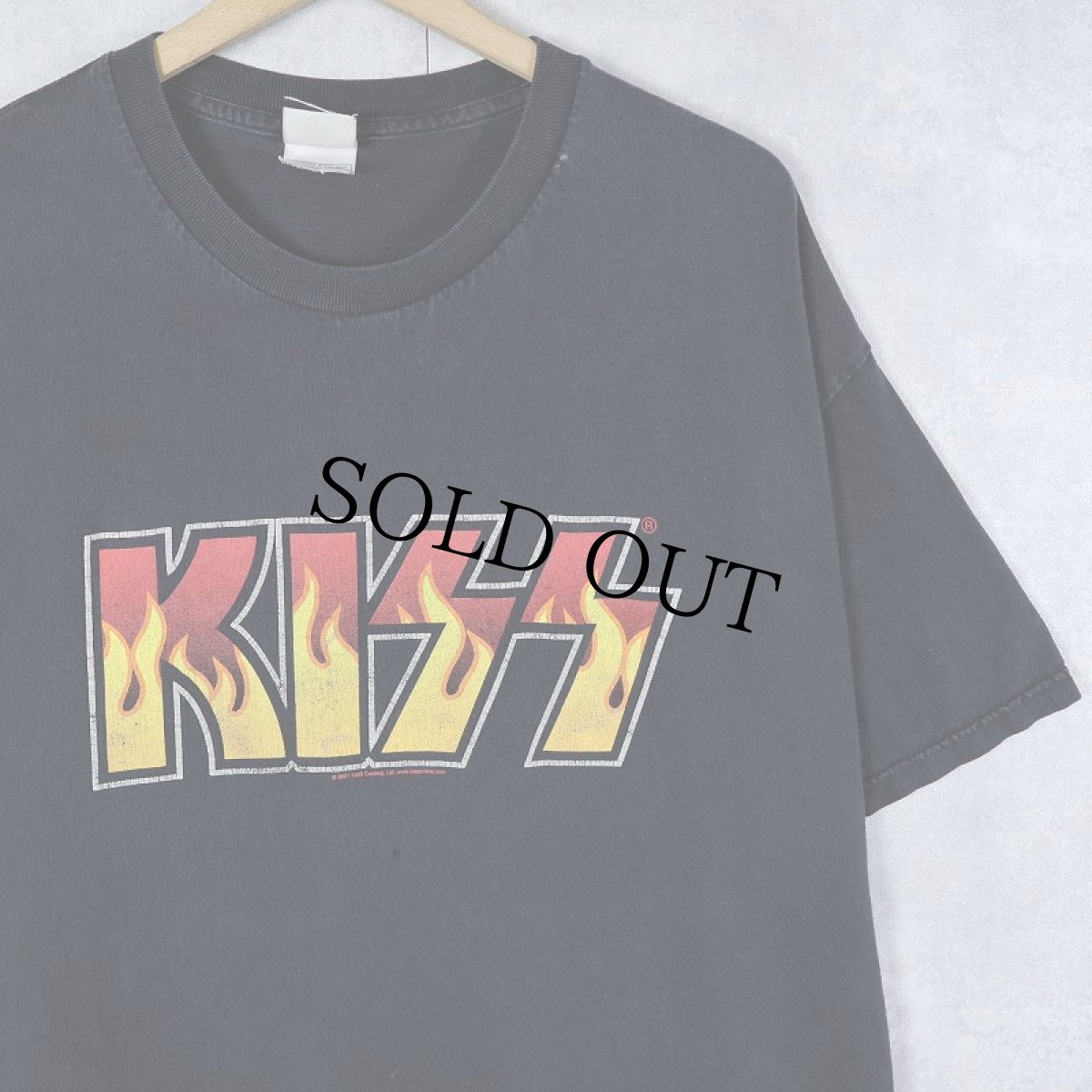 画像1: 2000's KISS ハードロックバンドTシャツ BLACK XL (1)