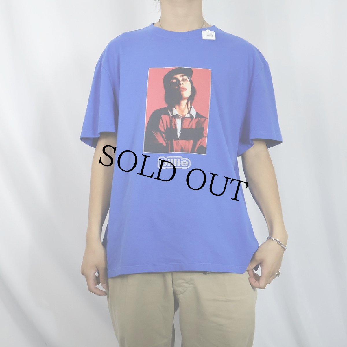 画像2: Billie Eilish ミュージシャンフォトプリントTシャツ XL (2)