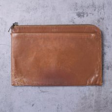 画像1: 〜80's "F. R. H" レザークラッチバッグ (1)