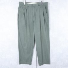 画像1: Eddie Bauer Relaxed-fit 2タック コットンスラックス W35 (1)