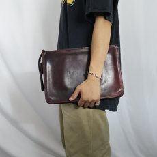 画像2: 60〜70's COACH USA製 レザークラッチバッグ (2)