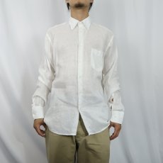 画像2: Wilson & Barrett リネンボタンダウンシャツ SIZE16 1/2 (2)