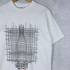 画像1: 70〜80's Coca-Cola threads 飲料メーカー プリントTシャツ  (1)