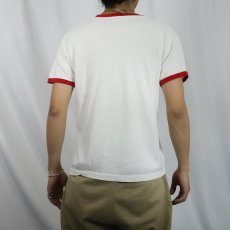 画像3: 70's Champion バータグ USA製 "THE SPIRIT IS HERE" 航空機 プリントリンガーTシャツ L (3)