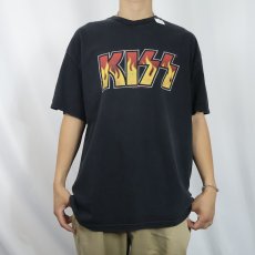 画像2: 2000's KISS ハードロックバンドTシャツ BLACK XL (2)