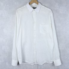 画像1: Wilson & Barrett リネンボタンダウンシャツ SIZE16 1/2 (1)