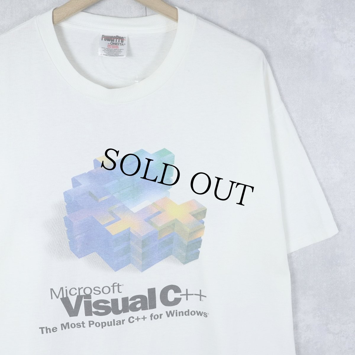 画像1: 90's Microsoft Visual C++ 企業プリントTシャツ XL (1)