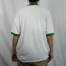 画像3: 90's USA製 "MY PIG WON" ピッグレース プリントリンガーTシャツ XL (3)