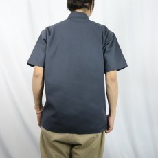 画像3: 90's BEN DAVIS USA製 ハーフジップワークシャツ M (3)