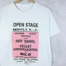 画像1: Exploding Plastic Inevitable "Andy Warhol×Velvet Underground" イベントプリントTシャツ (1)