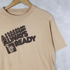 画像1: 70〜80's JACK IN THE BOX "ALWAYS READY" ファストフードチェーン店 プリントTシャツ (1)