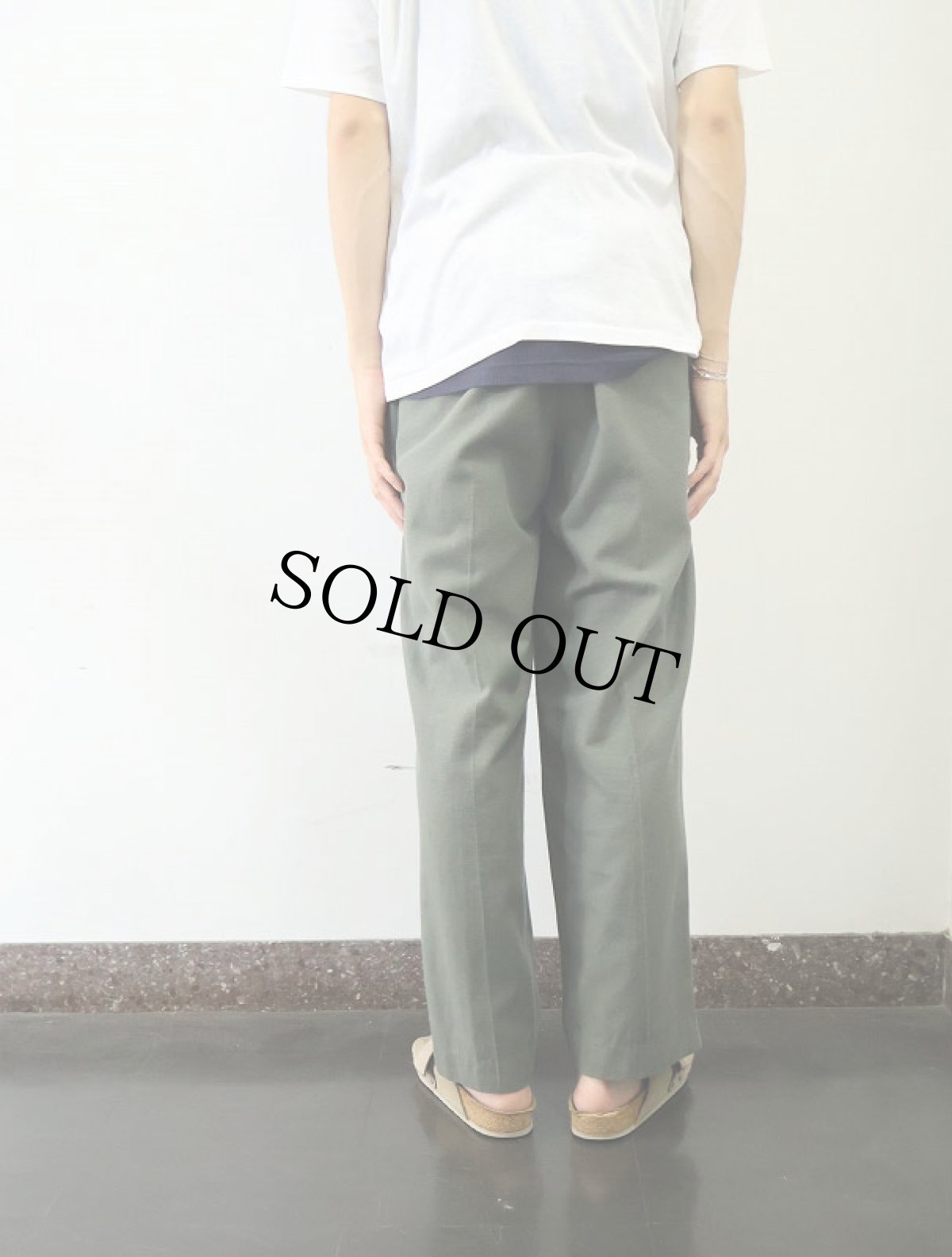 画像3: Eddie Bauer Relaxed-fit 2タック コットンスラックス W35 (3)