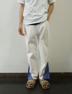 画像2: Wrangler 936WHI リメイクデニムパンツ W34 (2)