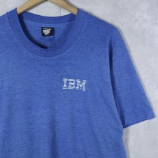 画像1: 90's IBM USA製 コンピューター企業 ロゴプリントTシャツ L (1)