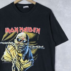 画像1: 2000's IRON MAIDEN "Piece of Mind" ヘヴィメタルバンド アルバムプリントTシャツ BLACK M (1)