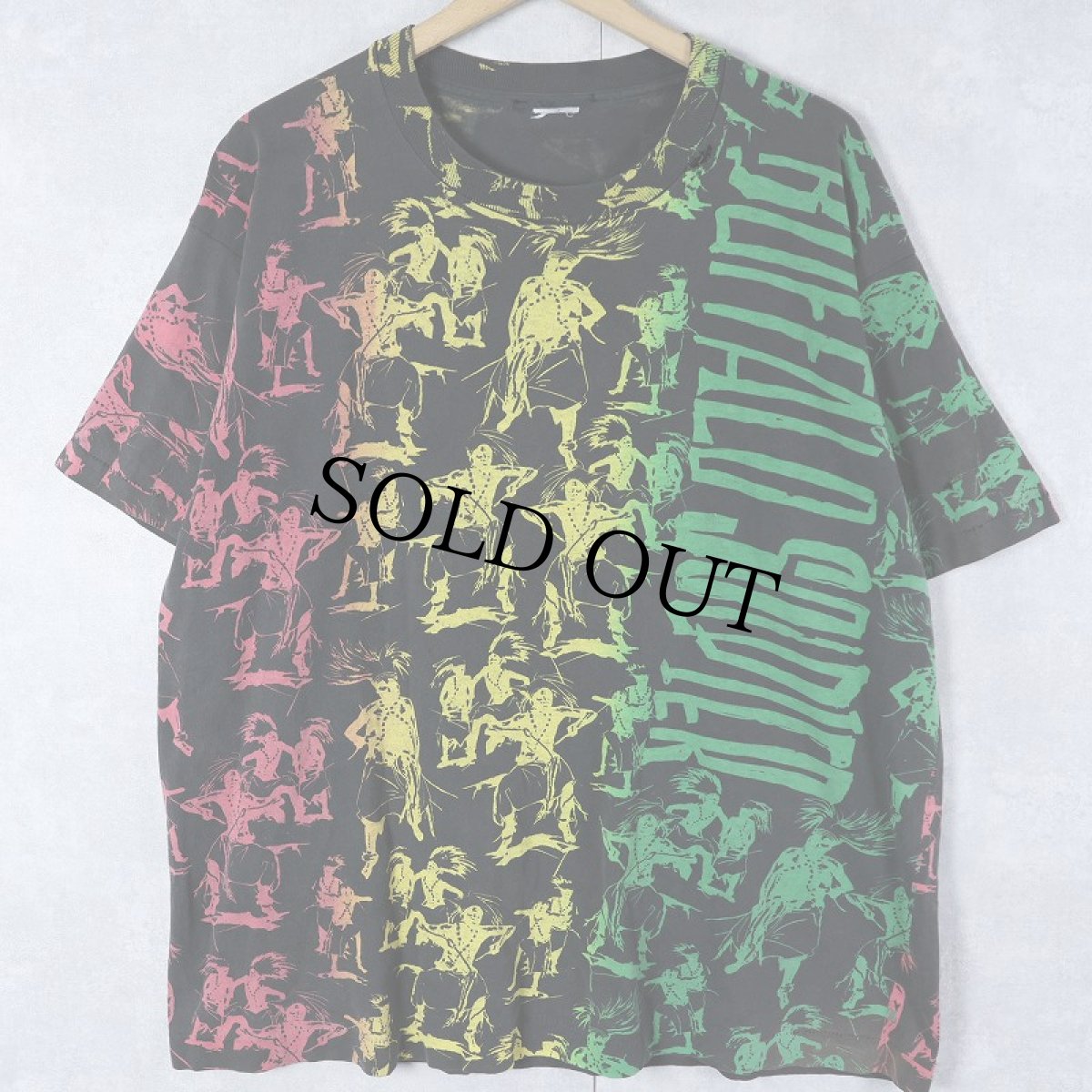 画像1: 90's "Buffalo Soldier" 大判プリントTシャツ (1)
