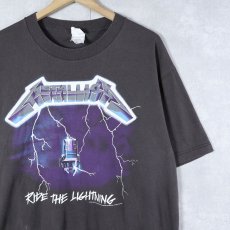 画像1: 2000's METALLICA "RIDE THE LIGHTING" ロックバンドアルバムプリントTシャツ BLACK L (1)