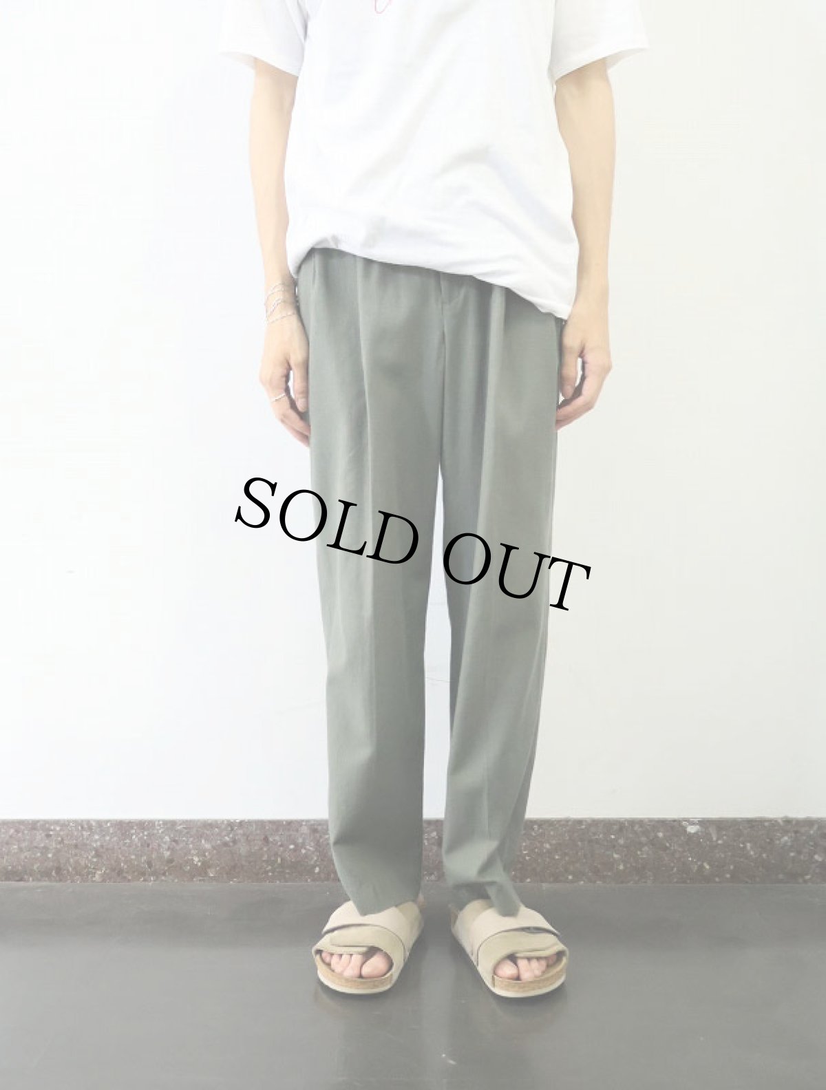 画像2: Eddie Bauer Relaxed-fit 2タック コットンスラックス W35 (2)