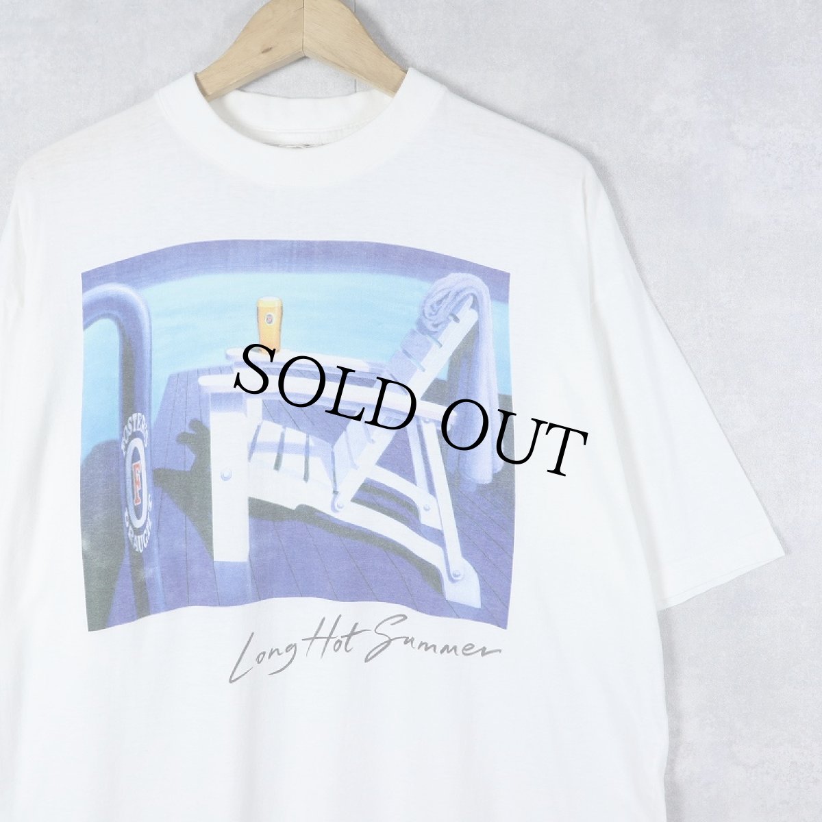 画像1: Foster's "Long Hot Summer" ビールメーカー プリントTシャツ XL (1)