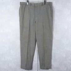画像1: 〜60's 千鳥格子柄 スラックス W38 (1)